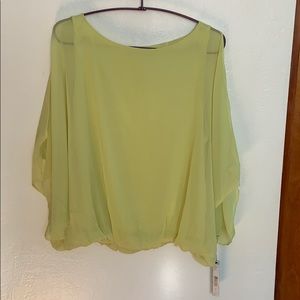 Alice + Olivia open shoulder blouse